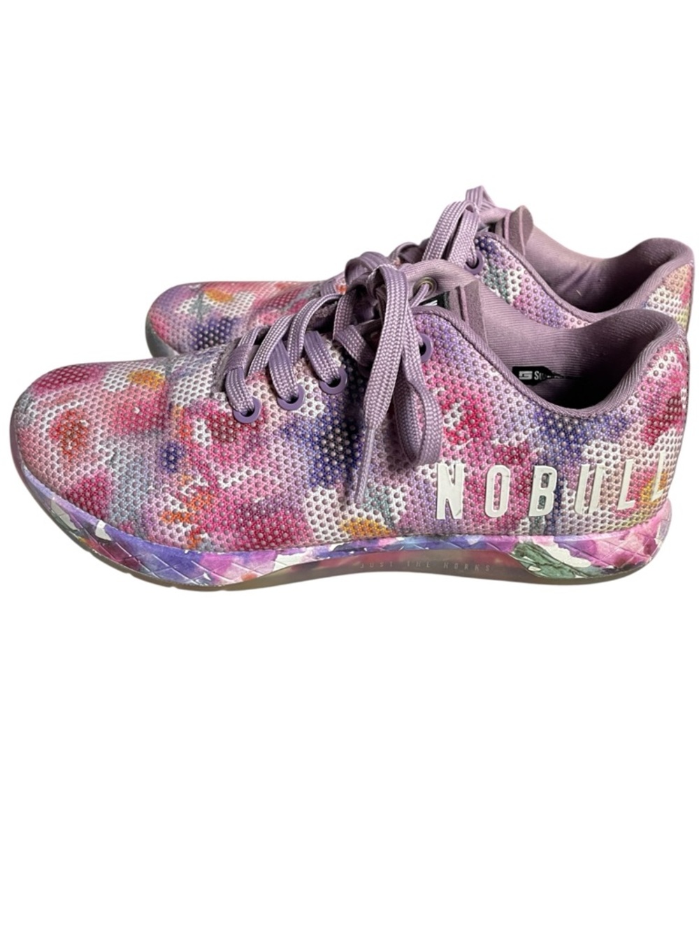 NOBULL Outwork "Bouquet" Watercolor Floral Collection Trainer Shoes Sz  7 - Picture 3 of 12
